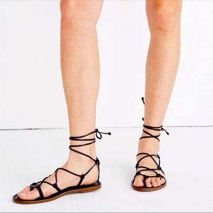 Madewell Boardwalk Lace Up Sandals